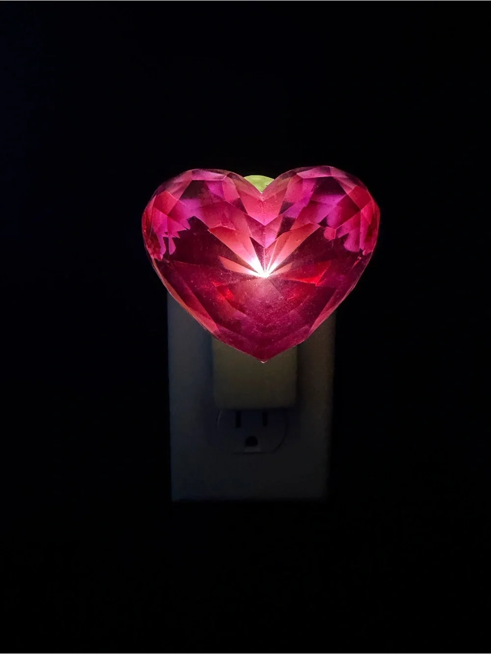 Bath & Body Works Pink Heart Crystal Nightlight